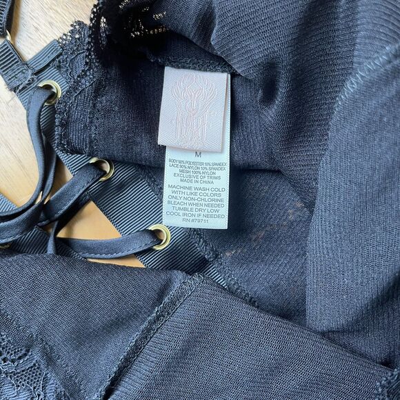 We Are HAH The Evelyn Reversible Lace Up Corset Dress Black Size M - Picture 10 of 11